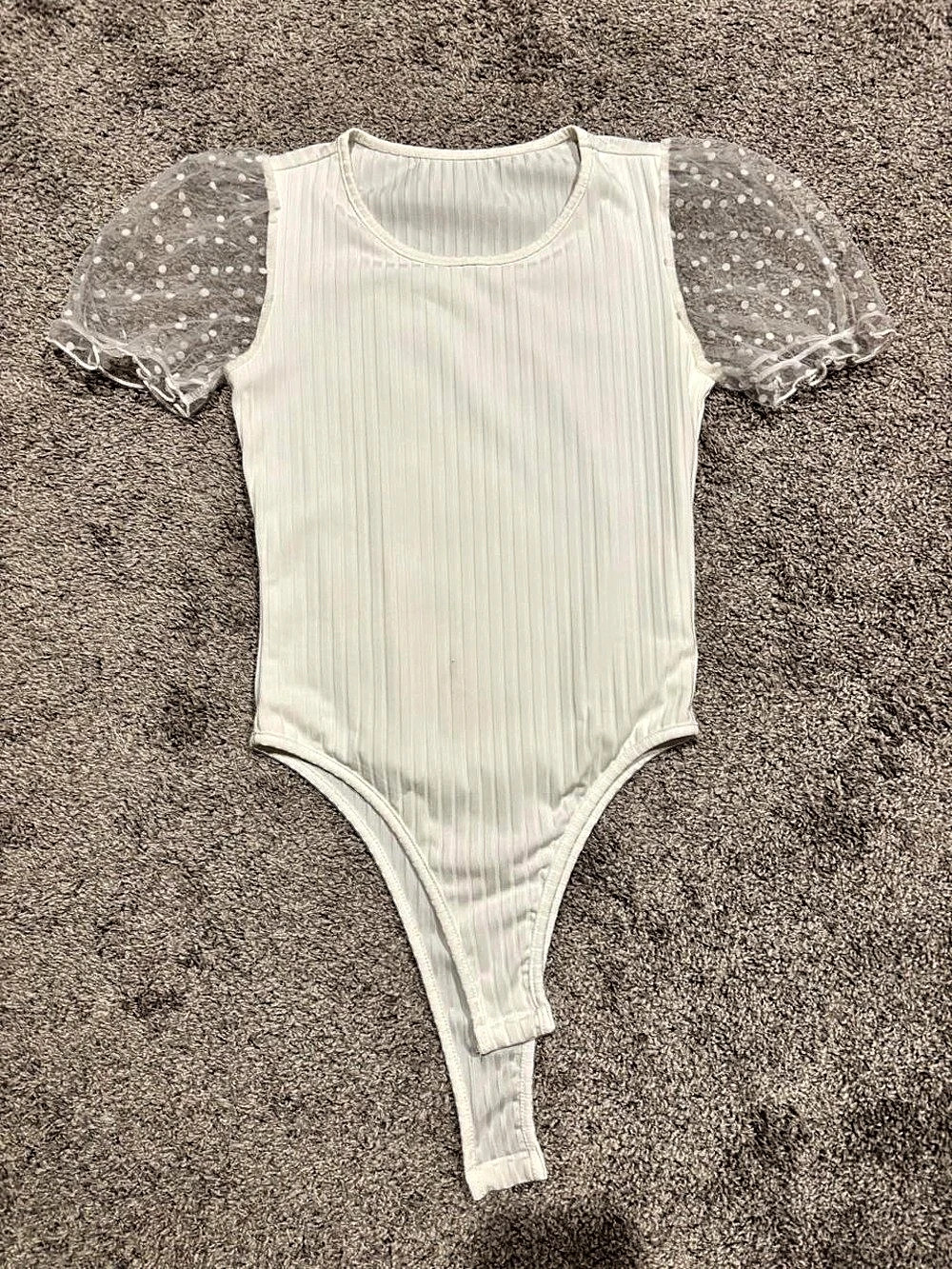 SHEIN women’s Bodysuit White Size Small